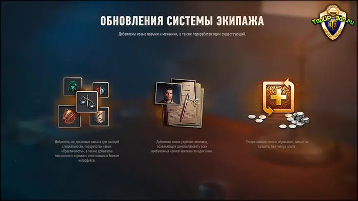 Имба или провал? 10 новых навыков экипажа в обновлении 2.2 World of T